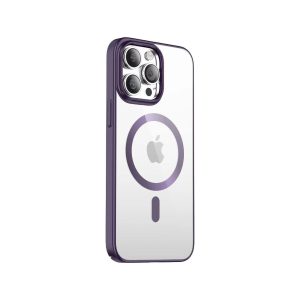 قاب محافظ مگ سیف گرین لاین آیفون Apple iPhone 14 Pro Green Lion Delgado Chrome